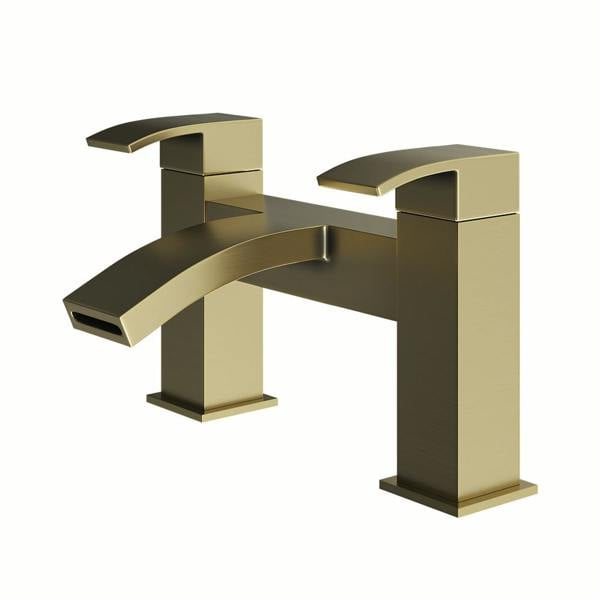 Flode Boras | Bath Filler | Brushed Brass
