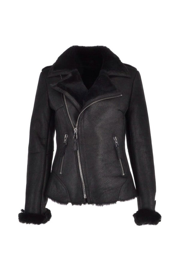 'Alayna' Womens Luxury Shearling Jacket: P-47