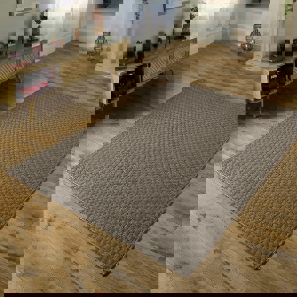 My Mat Sculptured Washable Honeycomb Mink