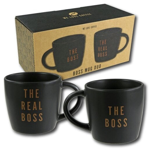 Kimm and Miller The Boss and The Real Boss Mug Duo Gift Set