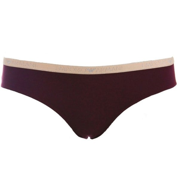 Emporio Armani Visibility Sparkle Logo Brief, Plum Violet