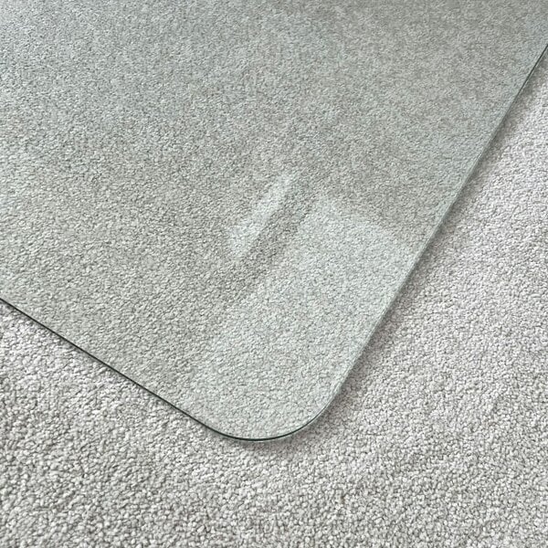 Marvelux Tempered Glass Chair Mat for All Carpet Thicknesses & Hard Floors