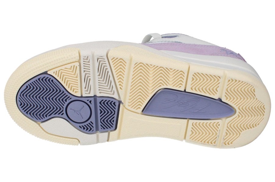 Nike Womens Air Jordan Flight Court Trainers Fz9854  102 - Sail Indigo Haze Doll Muslin 102 - Photo 4