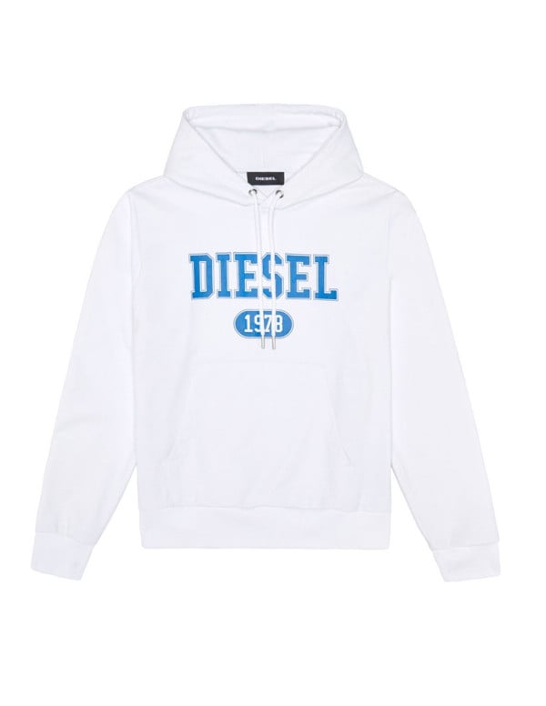 Diesel Varsity S-Ginn K25 Hoodie - White