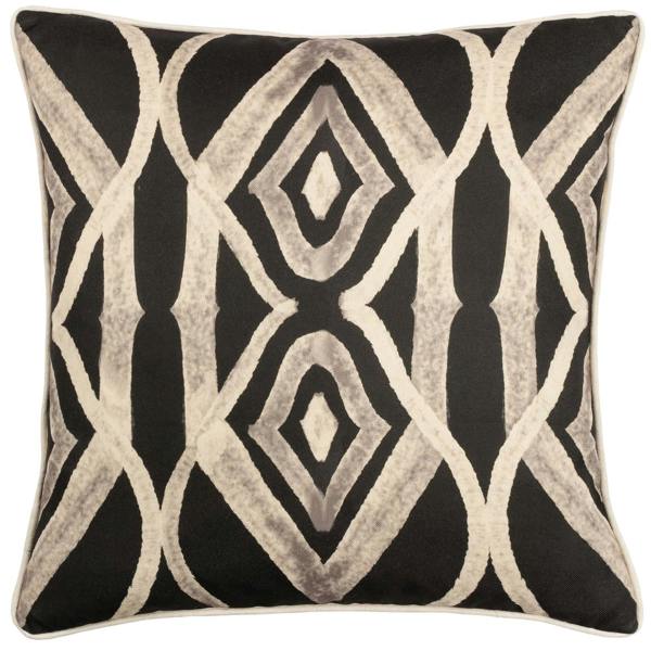 Wylder Cape Ikat Reversible Cushion Cover - Black - 