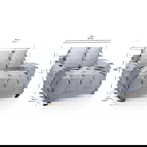 Furnishings For Less Zura Plush Velvet Large 3 + 2 Sofa Suite | Cream, Grey or Mocha