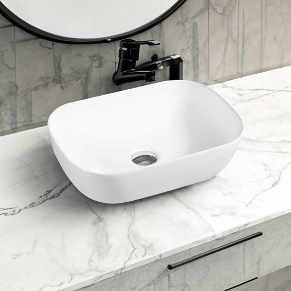 Limoge 7840 Ceramic Vert Oblong Countertop Basin