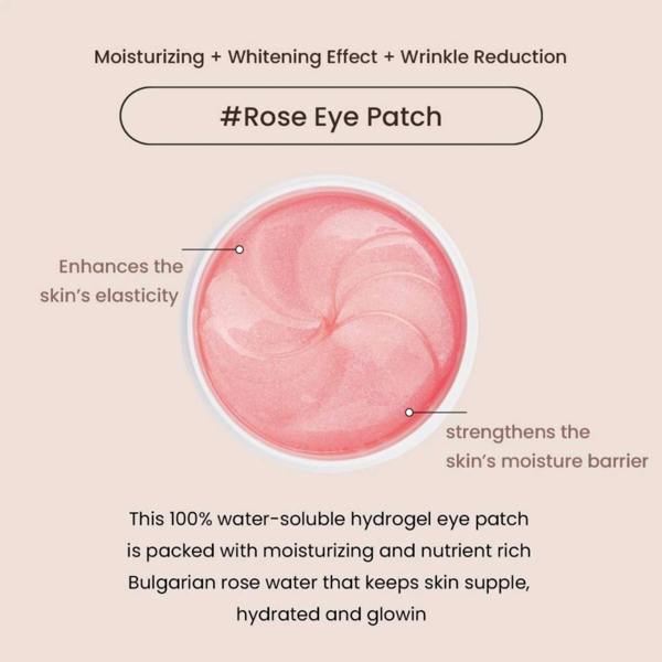 Heimish  Skincare Bulgarian Rose Hydrogel Eye Patches x 60 - Additional 6