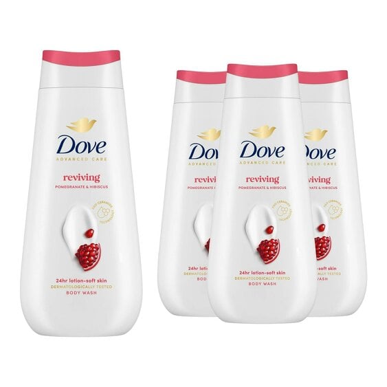 Dove Advanced Care Reviving Body Wash 24H Renewing Micromoisture, 4x225ml