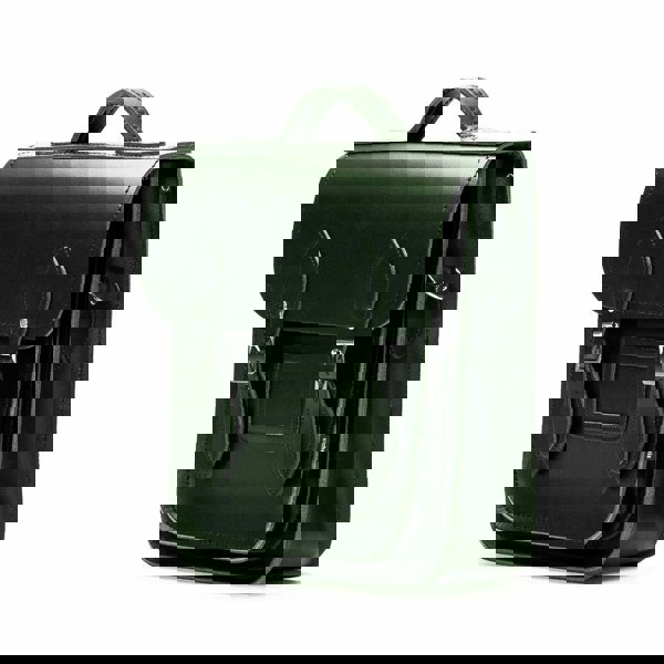 Zatchels Handmade Leather City Backpack - Ivy Green