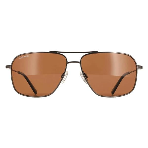 Serengeti Sunglasses Dorwinn SS578003 Shiny Gunmetal Mineral Polarized Drivers