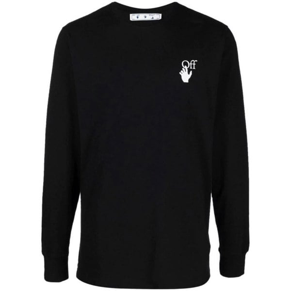 Off-White Caravaggio Lute Long Sleeve Slim Fit Black T-Shirt L