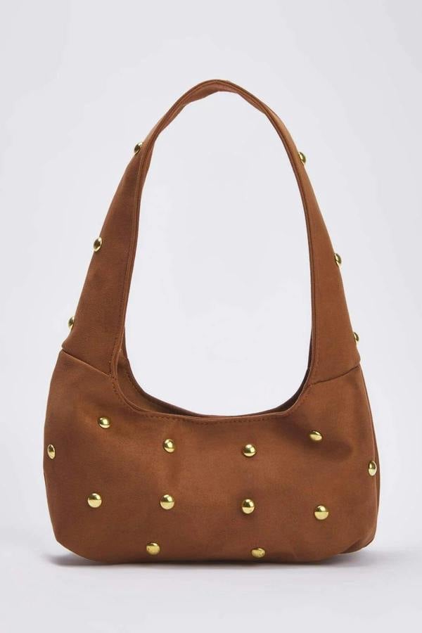 WOVCOR Trok Stone Embellished Women's Oval Medium Size Hand and Shoulder Bag