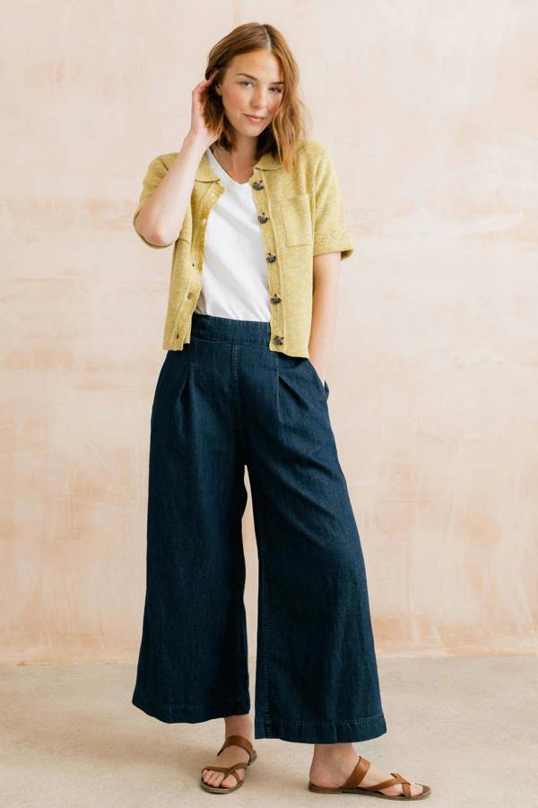 Lily & Me Phoebe Short Sleeve Knitted Jacket Lime