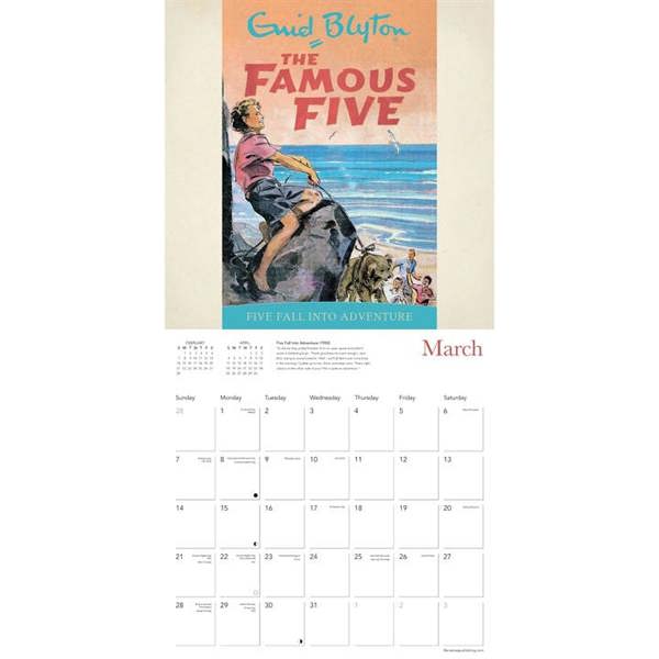The Famous Five Calendar 2027, Wall Calendars, Month To View, History & Literature, Gift