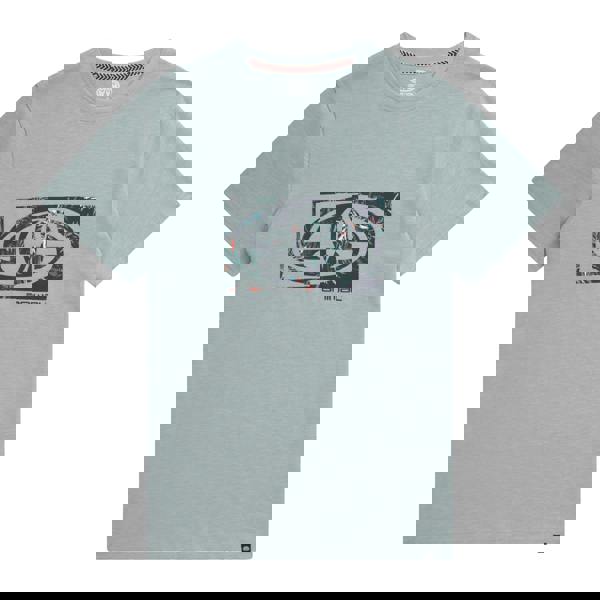 Animal Mens Tropical Leaves Organic T-Shirt - Corn Blue - 