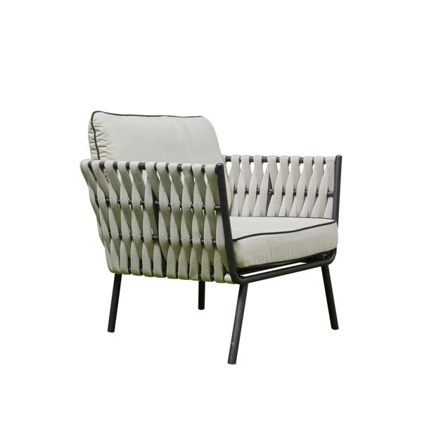 DS Living Rope Aluminium Garden Furniture 5 Seater