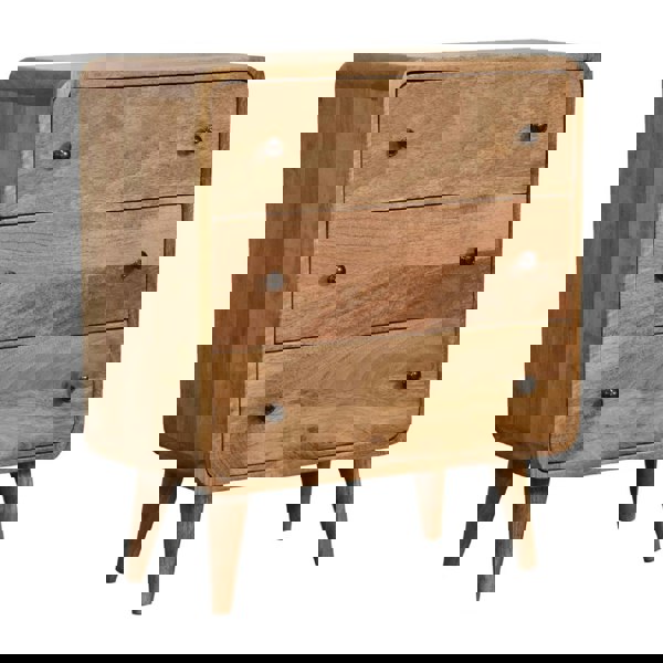 Artisan Furniture Mini Curved Oak-ish Chest