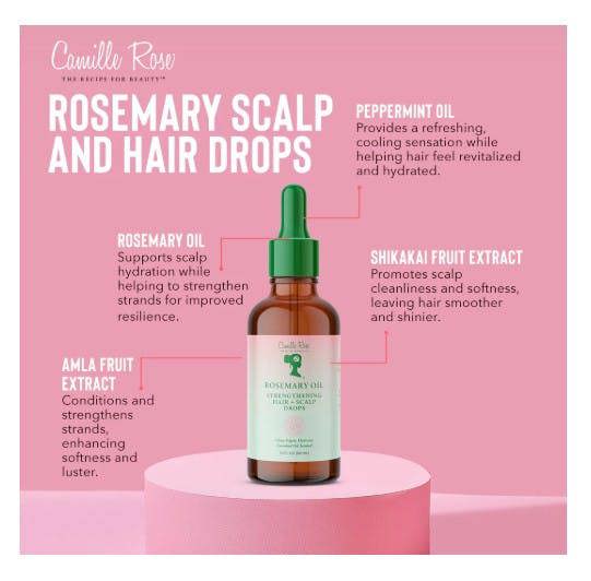 Rosemary hair oil for strengthening and scalp stimulation