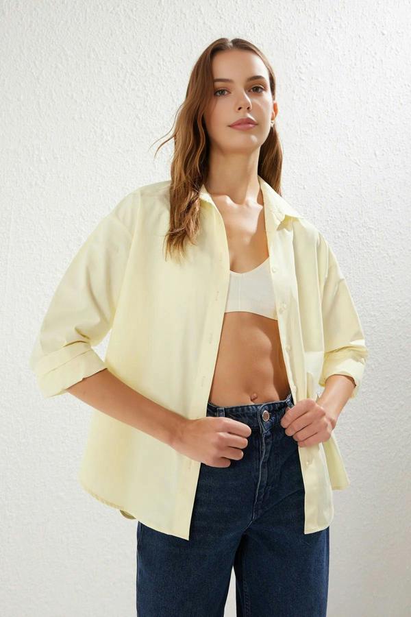 WOVCOR Loose Fit Cotton Woven Shirt