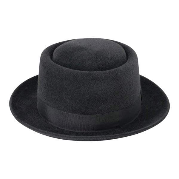 Gamble & Gunn 'Walt' Luxury Grey Fur Felt Porkpie Hat