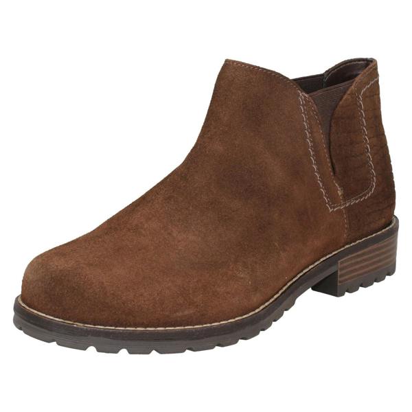 Clarks Ladies Clarks Low Heel Chelsea Casual Ankle Boots Clarkwell Demi