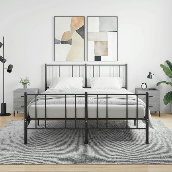 Berkfield Bedside Cabinets 2 pcs Grey Sonoma 40x35x47.5 cm Engineered Wood