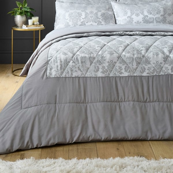 Catherine Lansfield Damask Jacquard Bedspread