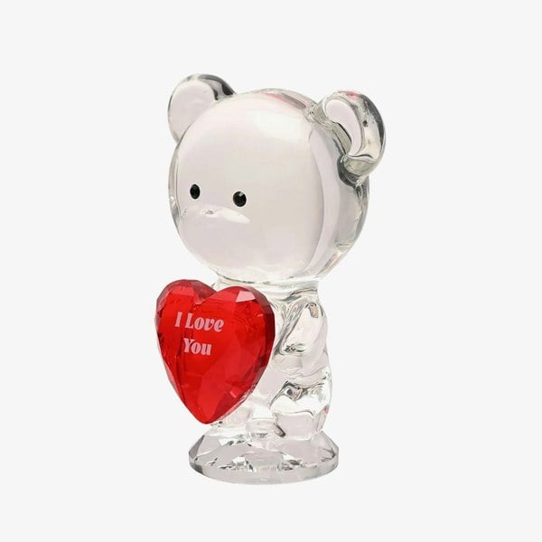 T. H. Baker Crystocraft Crystal Bear I Love You Gift SP3642