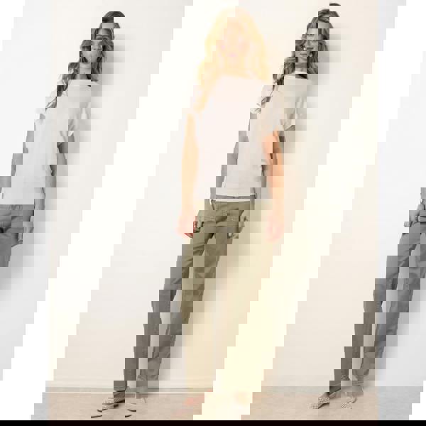 Blue Vanilla Short Sleeve Texture Knit Top