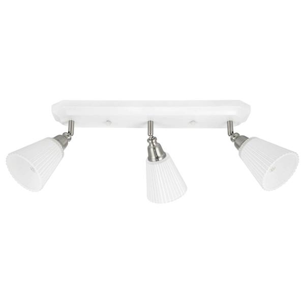 COSYLYTE Leverton 3 Light Ribbed Glass Spotlight