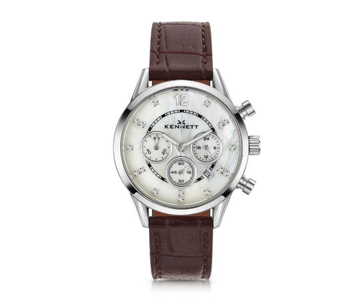 Kennett Lady Savro Watch Croco Brown Strap