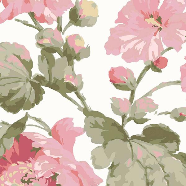 Laura Ashley Romilly Pink Wallpaper