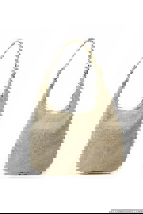 Kitise Large Slouch Italian Suede Leather Hobo Tote Bag