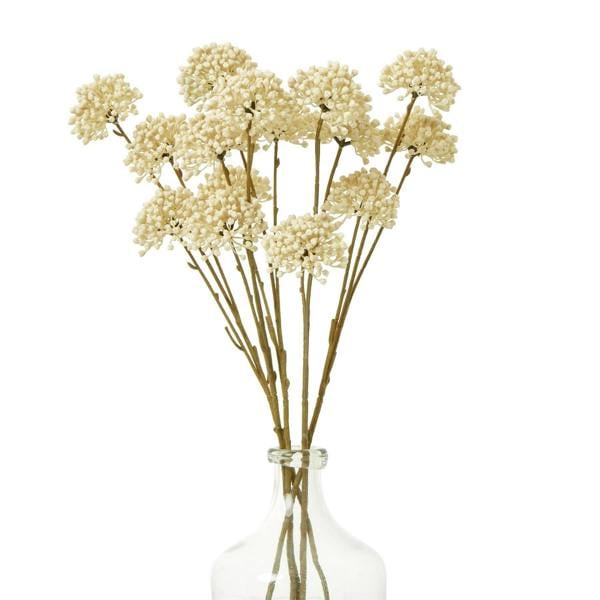 Hill Interiors Allium Spray Artificial Flower - Cream - 