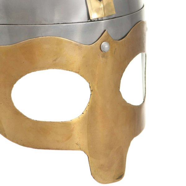 Berkfield Viking Helmet Antique Replica LARP Silver Steel