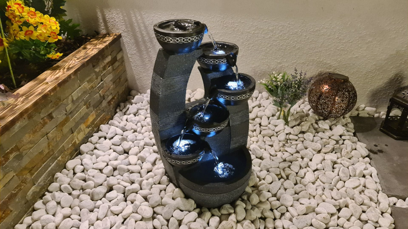 Tranquillity Water Features 5 Bowl Pour Mains Water Feature