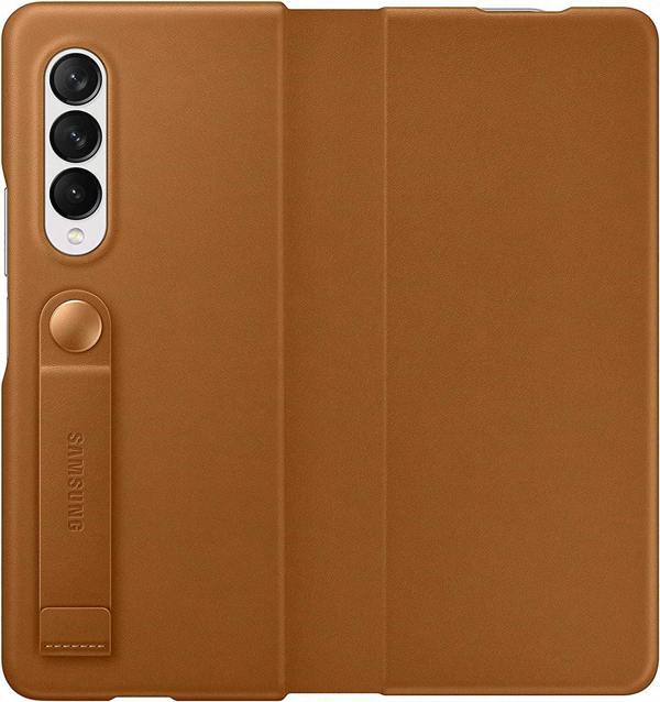 Samsung Galaxy Z Fold 3 Leather Cover Brown - EF-VF926LAEGWW