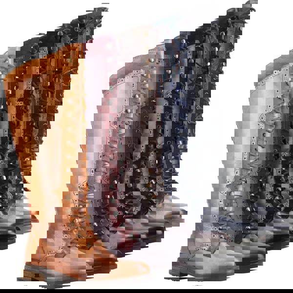 Hush Puppies Rudy Womens Tall Knee High Leg Zip Up Leather Boots