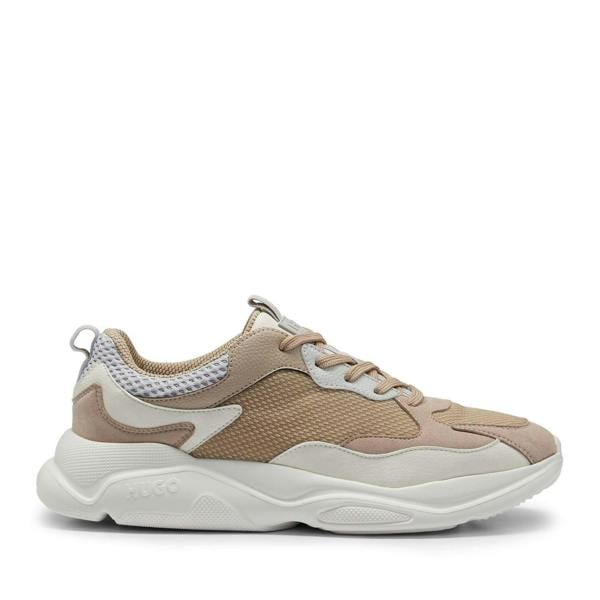 Hugo Mens Leon Running Trainers - Beige - 