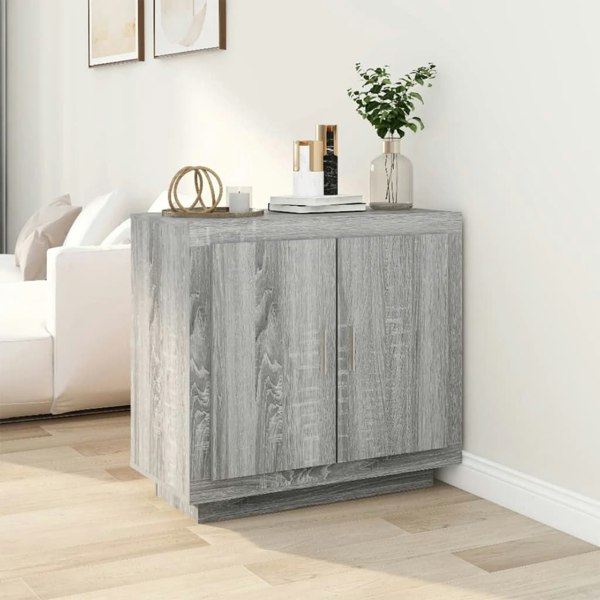 Berkfield Sideboard Grey Sonoma 80x40x75 cm Engineered Wood