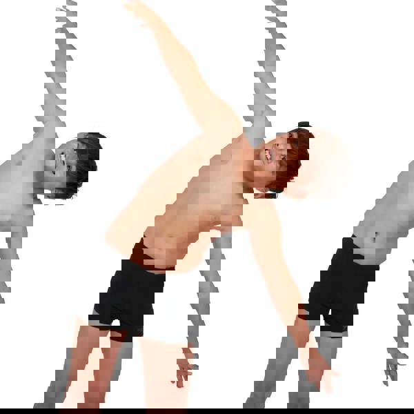 Speedo Junior black swim trunks with ribbed waistband