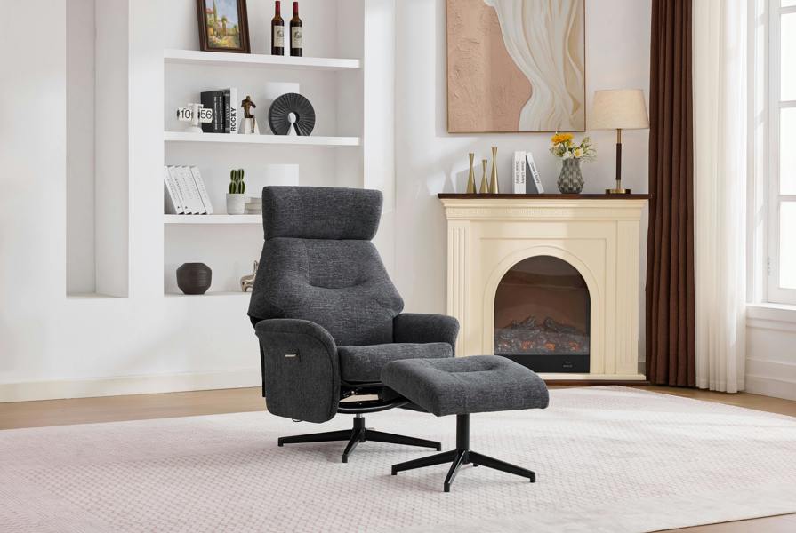 Newbridge Swivel Chair and Footstool