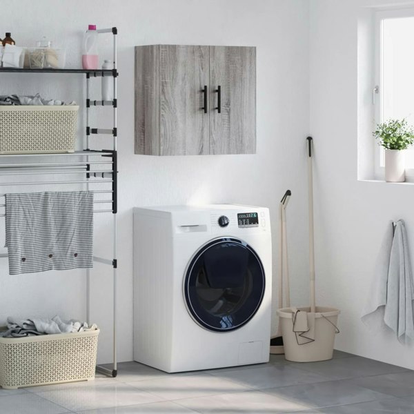 Berkfield Wall Cabinet Grey Sonoma 60x31x60 cm Engineered Wood