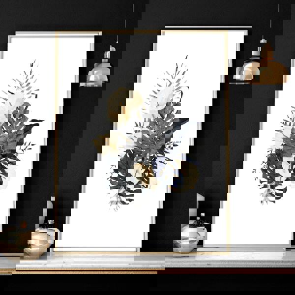 Tropical wall mural | set of 3 wall art prints