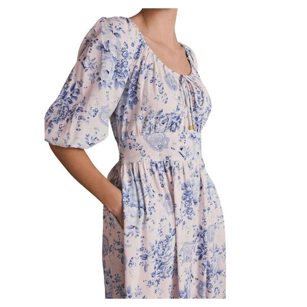Cath Kidston Womens/Ladies Rose Tie Neck Long Midi Dress - Blue - 