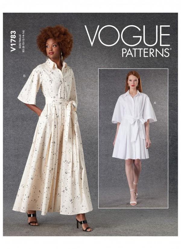 Vogue Sewing Pattern 1783, Dresses for Women, B5 (8-10-12-14-16) - Intermediate