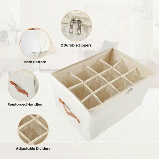 Havendro Foldable Shoe Storage Box for Closet Organiser with Clear Lids for Wardrobe Tool