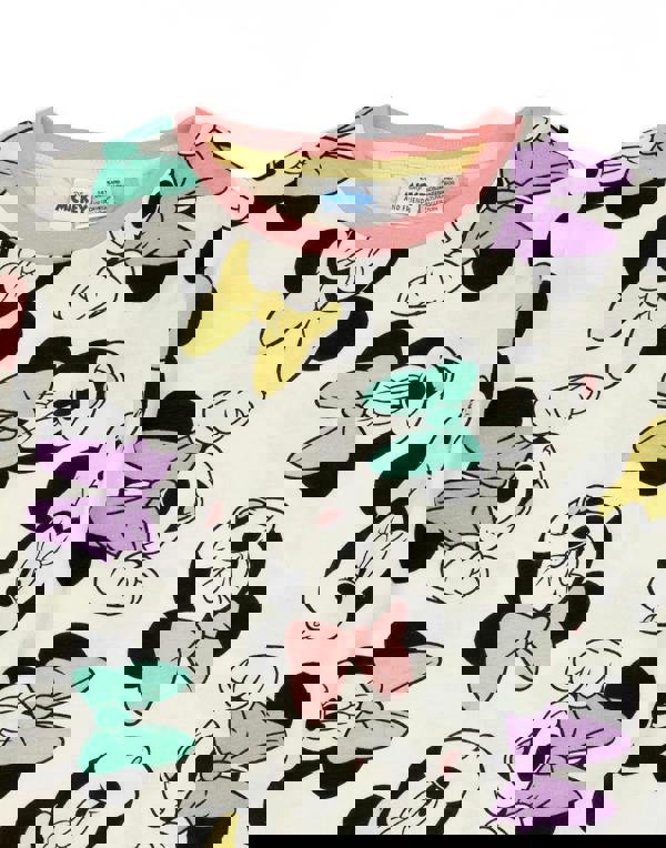 Disney Minnie Mouse Girls Multicoloured All Over Coloured Print Short Sleeve Short Leg Pyjama Set