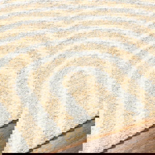 Livabliss Rodos-Modern Yellow White Soft Plush Pile Rug
